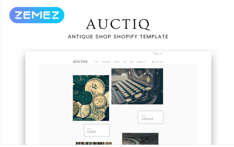Auctiq - Antique Shop Clean Shopify Theme