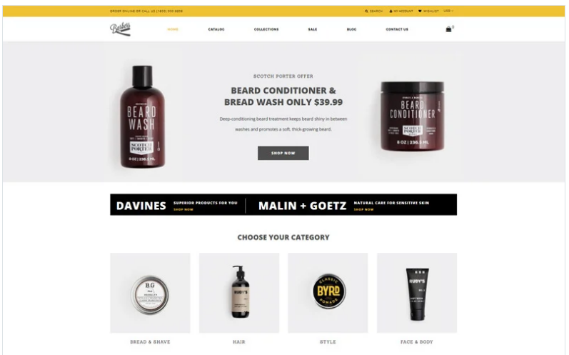 Barbers - Hair Salon Ready-to-Use Modern Shopify Theme