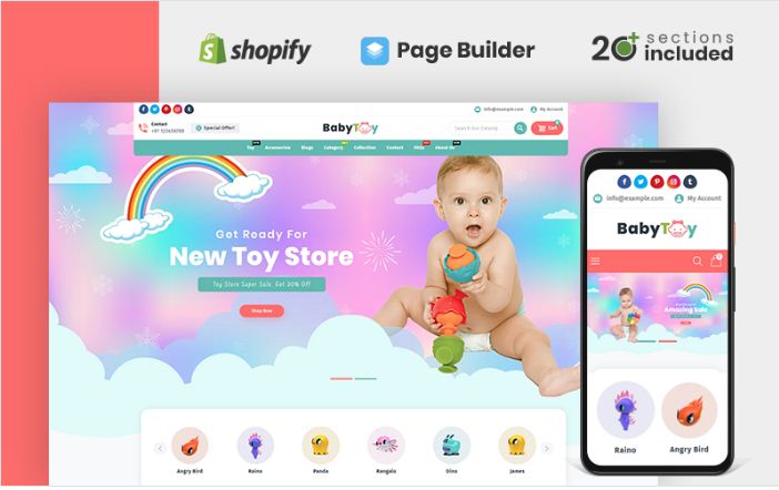 Baby Toys and Accessories Store Shopify Theme