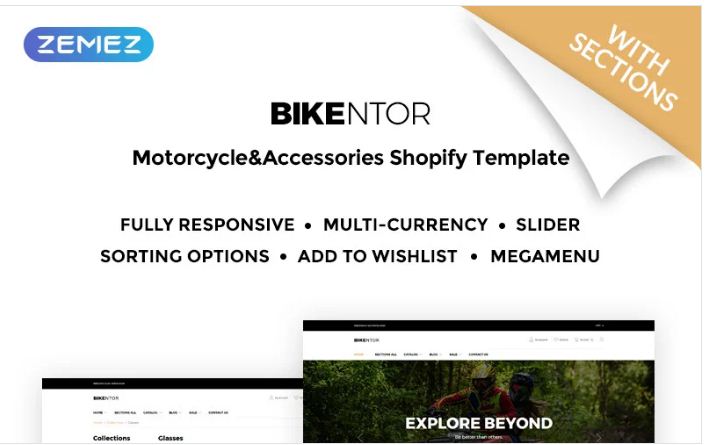 Bikentor - Extreme Motorcycle Online Store Shopify Theme