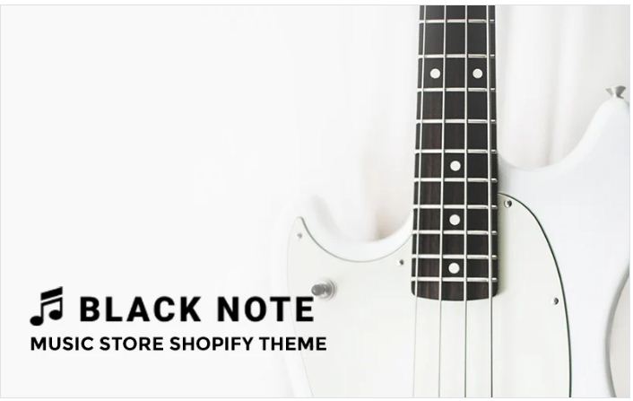 Black Note - Music Store Shopify Theme