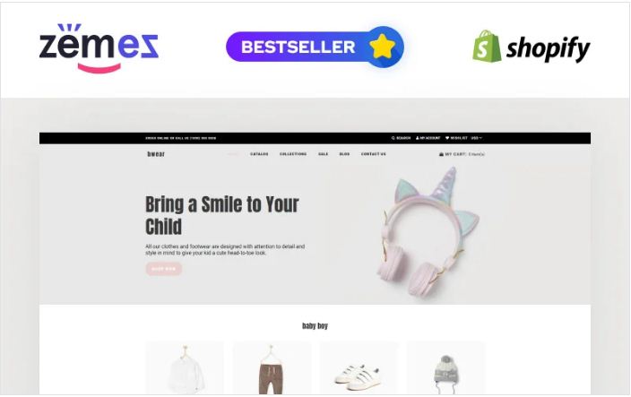 Bwear - Baby Clothing Store Modern Shopify Theme