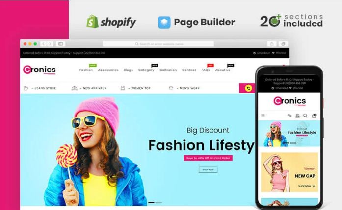 Cronics Multipurpose Store Shopify Theme