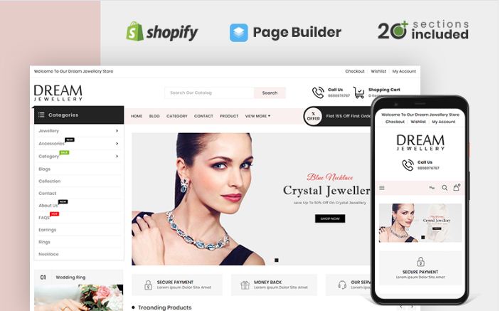 Dream Jewellery Store Shopify Theme