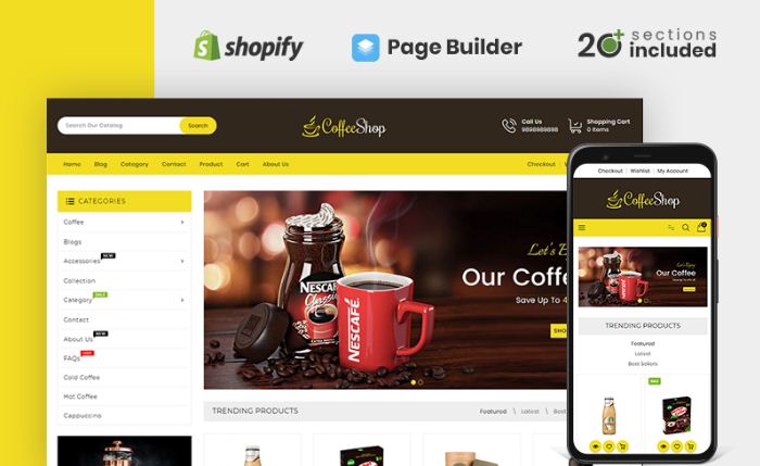 Drinks & Beverages Store Shopify Theme