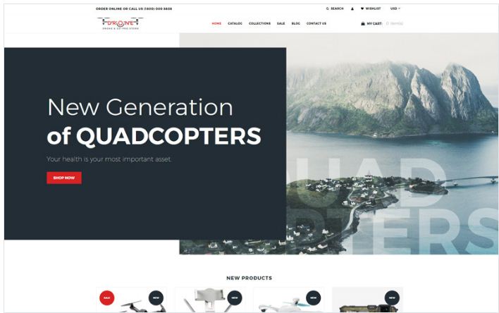 Drone & Go-pro Store Shopify Theme