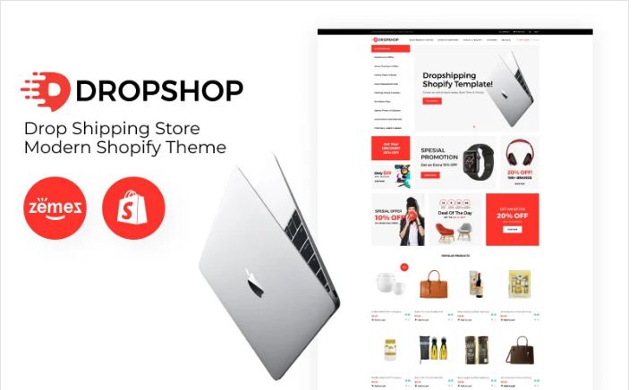 DropShop - Drop Shipping Store Modern Shopify Theme