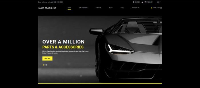 Car Master - Auto Parts Multipage Creative Shopify Theme