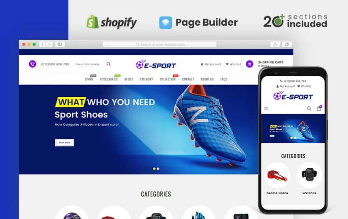 Esport Sports Store Shopify Theme