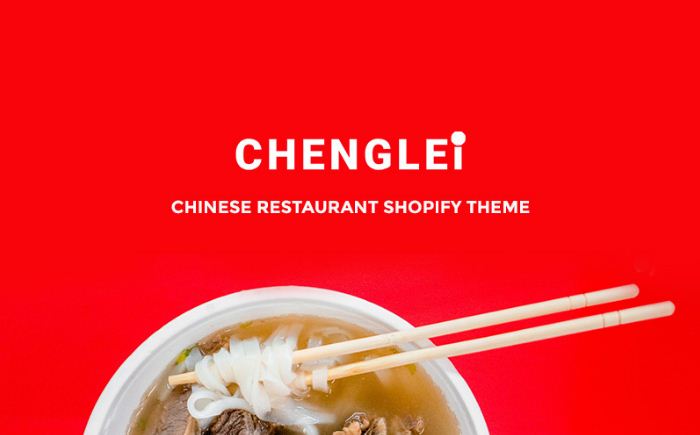 Chenglei - Bright Chinese Foor Restaurant Shopify Theme