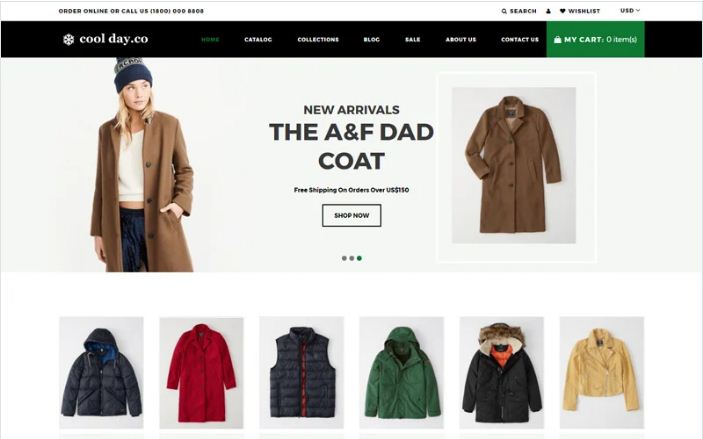 Cool Day.Co - Outerwear Store Shopify Theme