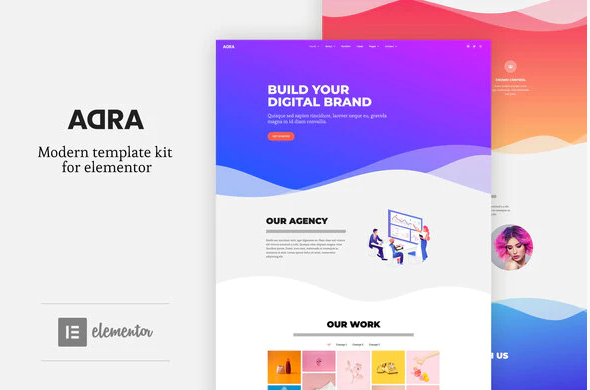 Adra - Modern & Creative Elementor Template Kit