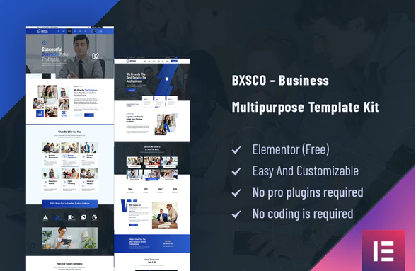 BXSCO - Business Multipurpose Elementor Template Kit
