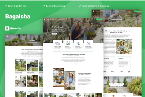 Bagaicha - Landscape & Gardening Elementor Template Kit
