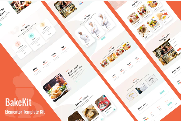 Bakekit - Food and Cake Elementor Template