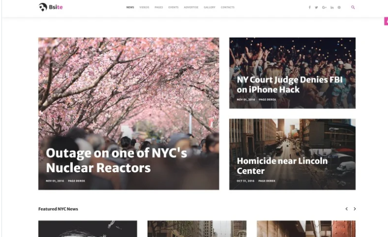 Bsite - News Portal Responsive Modern Joomla Template