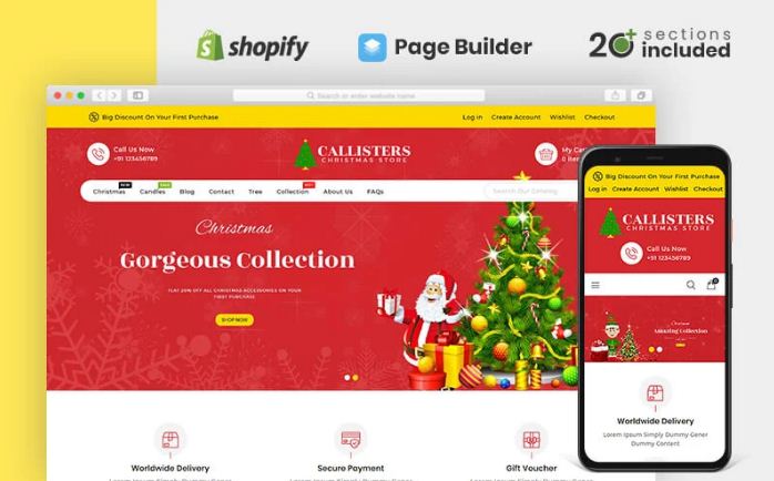 Callisters Gift Store Shopify Theme