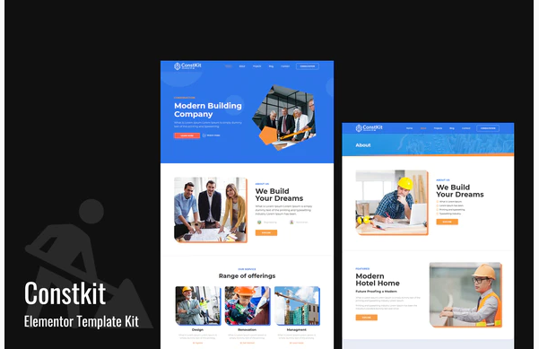 Constkit - Construction and Industrial Elementor Template