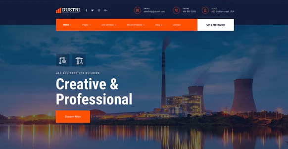 Dustri - Factory & Industrial Template Kit