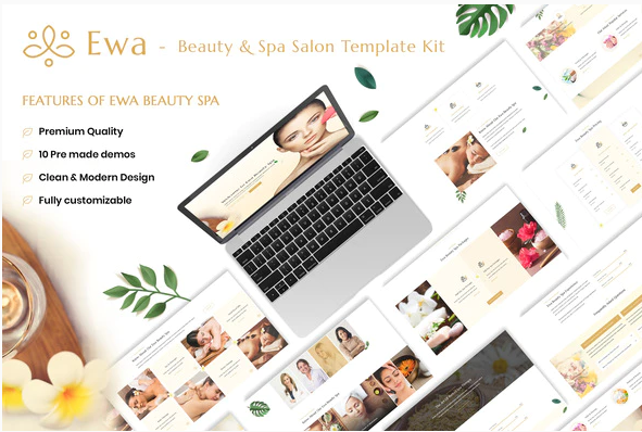 Product Image - Ewa – Beauty & Spa Salon Elementor Template Kit