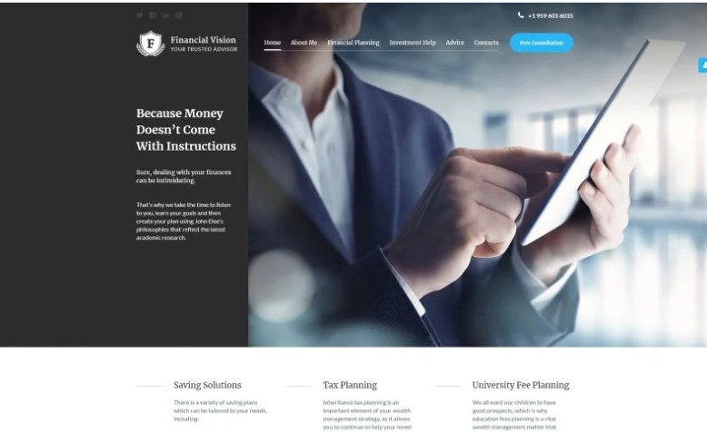 Financial Advision Joomla Template