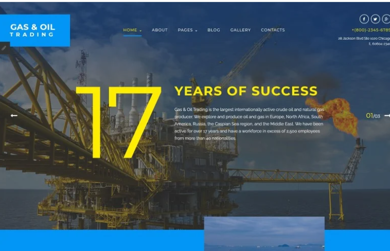 Gas & Oil Trading Joomla Template