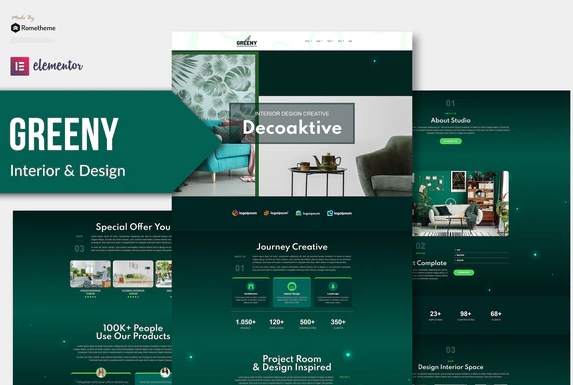 Greeny - Interior Elementor Template Kit