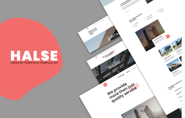 Halse - Architecture & Interior Design Elementor Template Kit