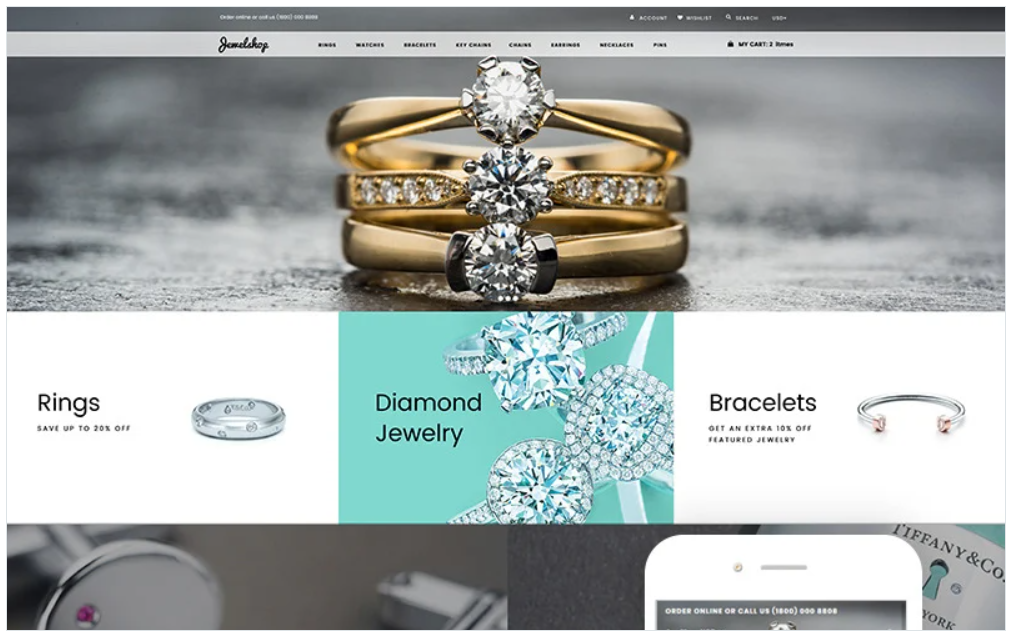JewelShop - Accessories Elegant Shopify Theme