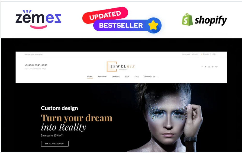 Jewelrix - Jewelry Responsive Online Shop Template Shopify Theme