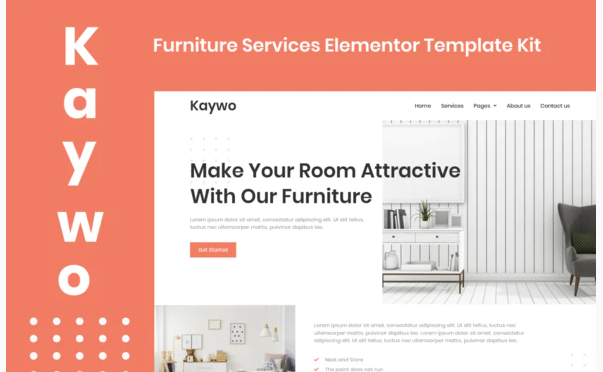 Kaywo - Furniture Services Elementor Template Kit