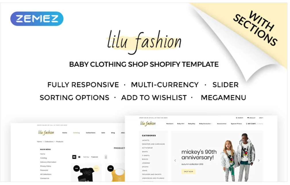 Lilu Fashion - Baby Clothing Shopify Theme
