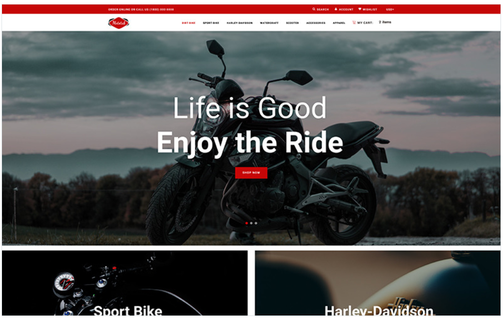 Mototab - Cars & Motorcycle Modern Shopify Theme
