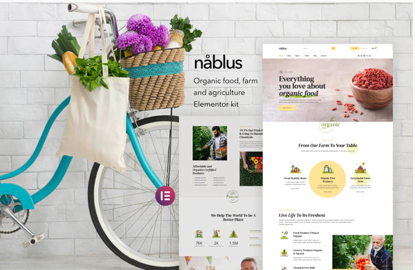 Product Image - Nablus – Organic Food & Agriculture Template Kit