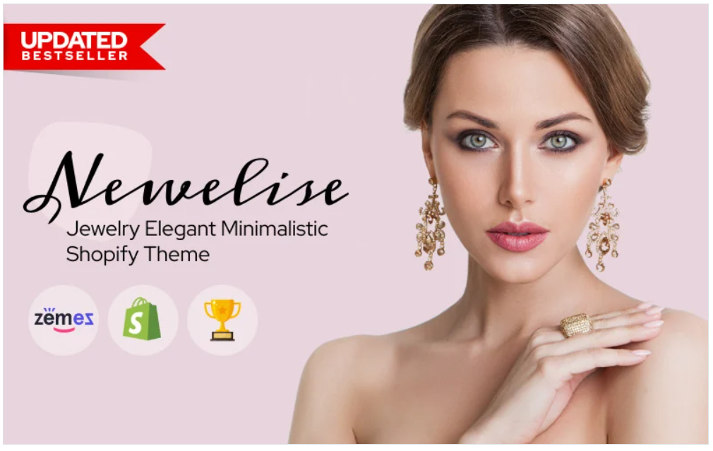 Newelise - Jewelry Elegant Minimalistic Shopify Theme