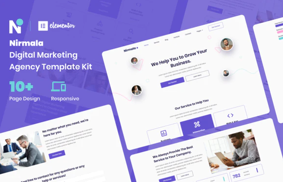 Product Image - Nirmala – Digital Marketing Agency Elementor Template Kit
