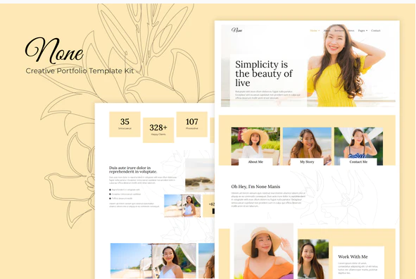 None - Stylish Fashion Template Kit