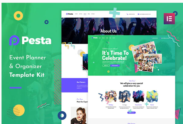 Pesta Kit - Event Planner & Organizer Elementor Template Kit