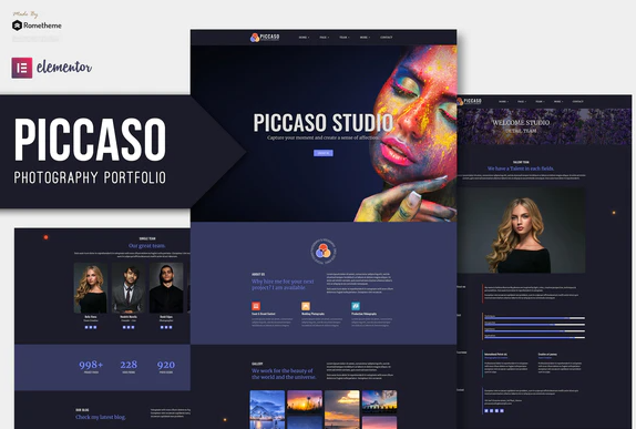Piccaso - Photography Elementor Template Kit