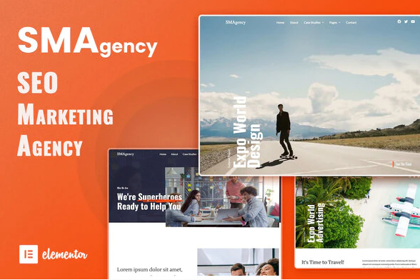 SMAgency - SEO Marketing Agency Elementor Template Kit