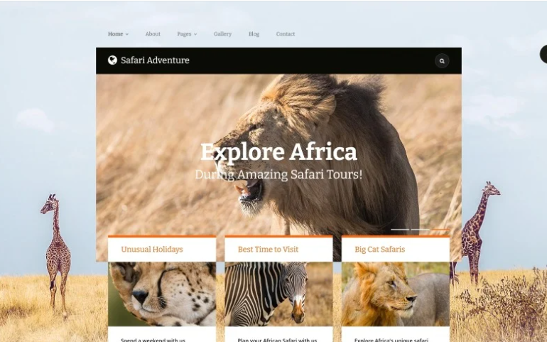 Safari Adventure Joomla Template