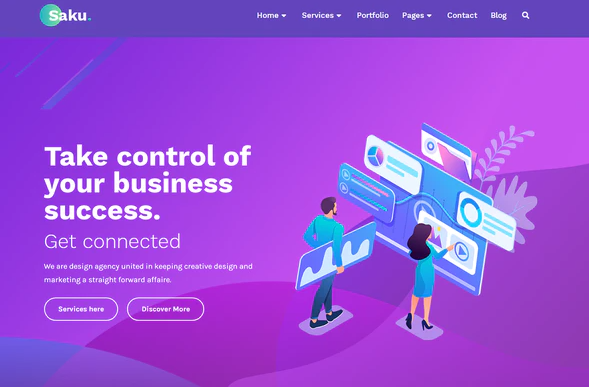 Saku - Business Agency Elementor Template Kit
