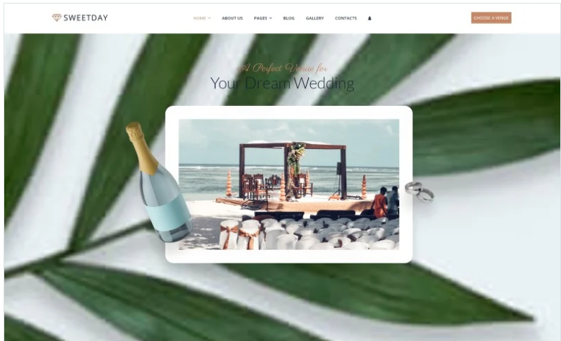 Sweetday - Wedding Venues Multipage Joomla Template