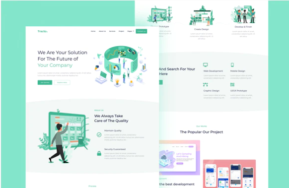 Tracto - Creative Agency Elementor Template Kit