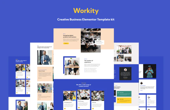 Workity- Creative Business Elementor Template kit