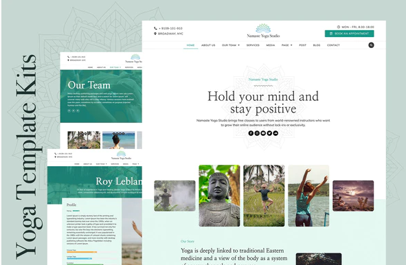 Product Image - Namaste – Yoga & Fitness Elementor Template Kit