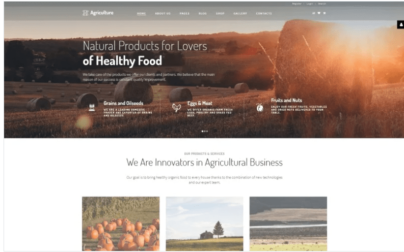 Agriculture - Natural Farming Clean Joomla Template