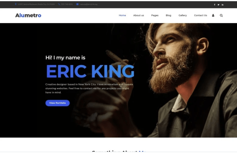 Alumetro - Personal CV Joomla Template
