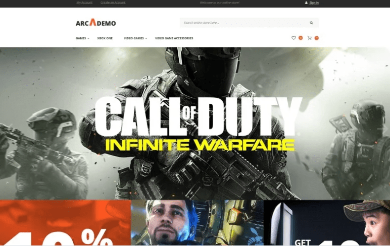 Arcademo - Video Games Shop Responsive Magento Theme