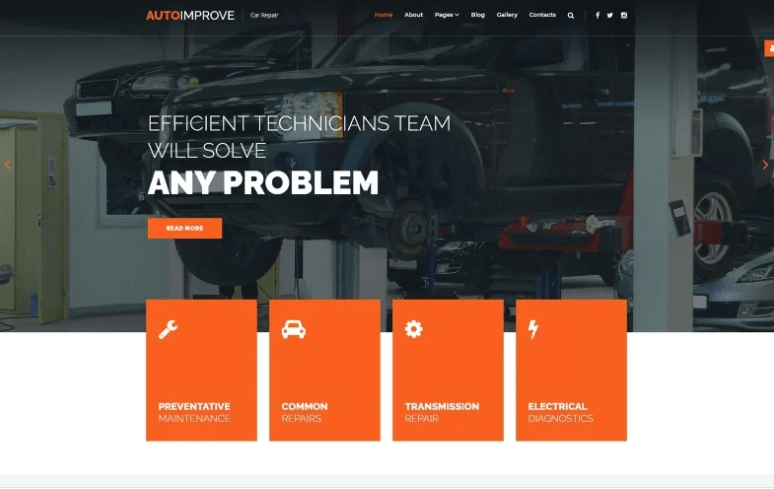 Autoimprove - Car Repair Multipage Creative Joomla Template